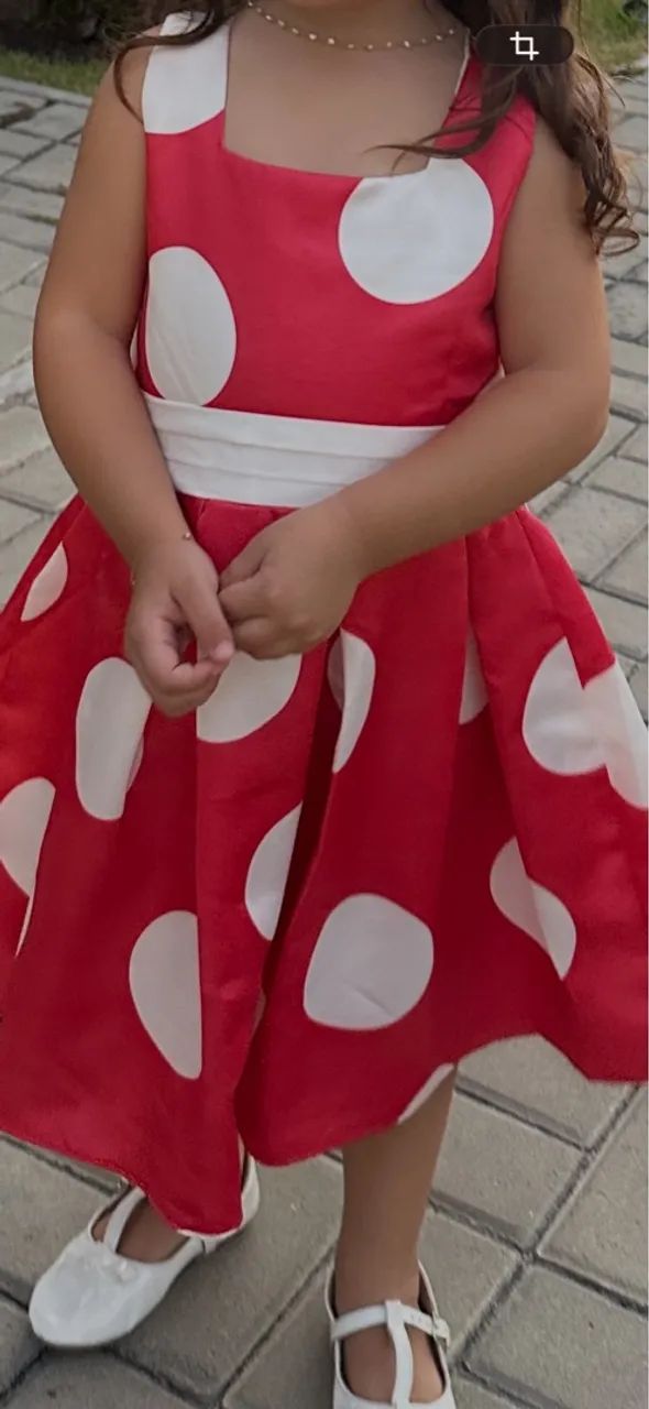 Vestido infantil estilo Minnie  - Foto 3