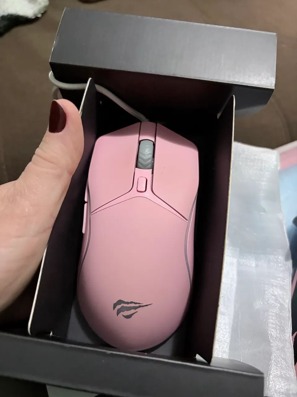 Mouse gamer rosa - Foto 4