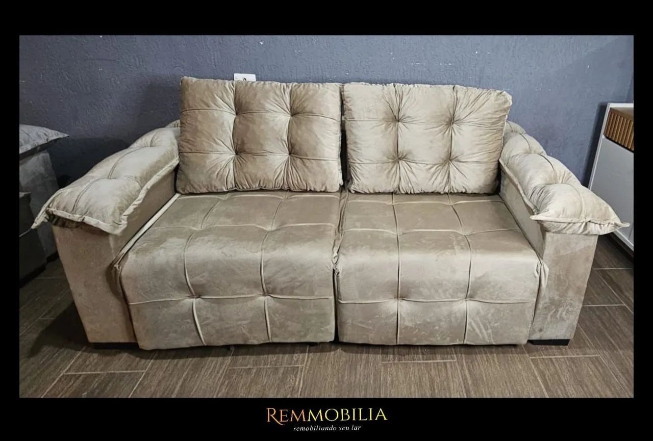 SOFÁ RETRÁTIL NOVO - ENTREGAMOS 