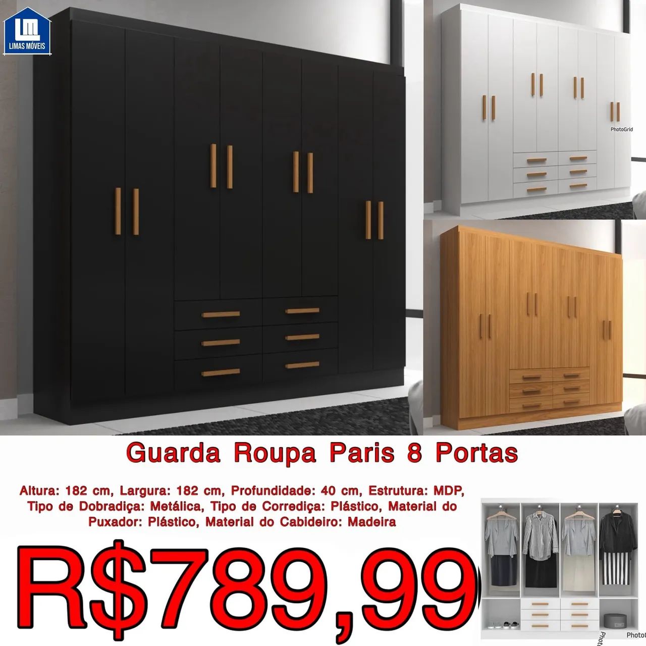 Guarda roupas - Foto 2