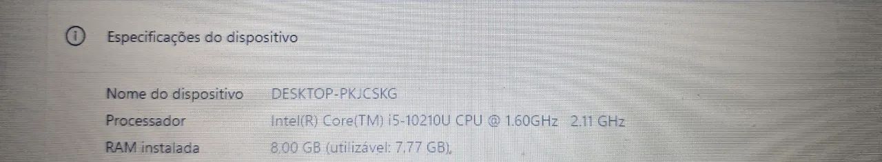 Notebook Dell Latitude 3410 | I5 de 10° Geração | 8GB de RAM | SSD 240GB | Formatado - Foto 4