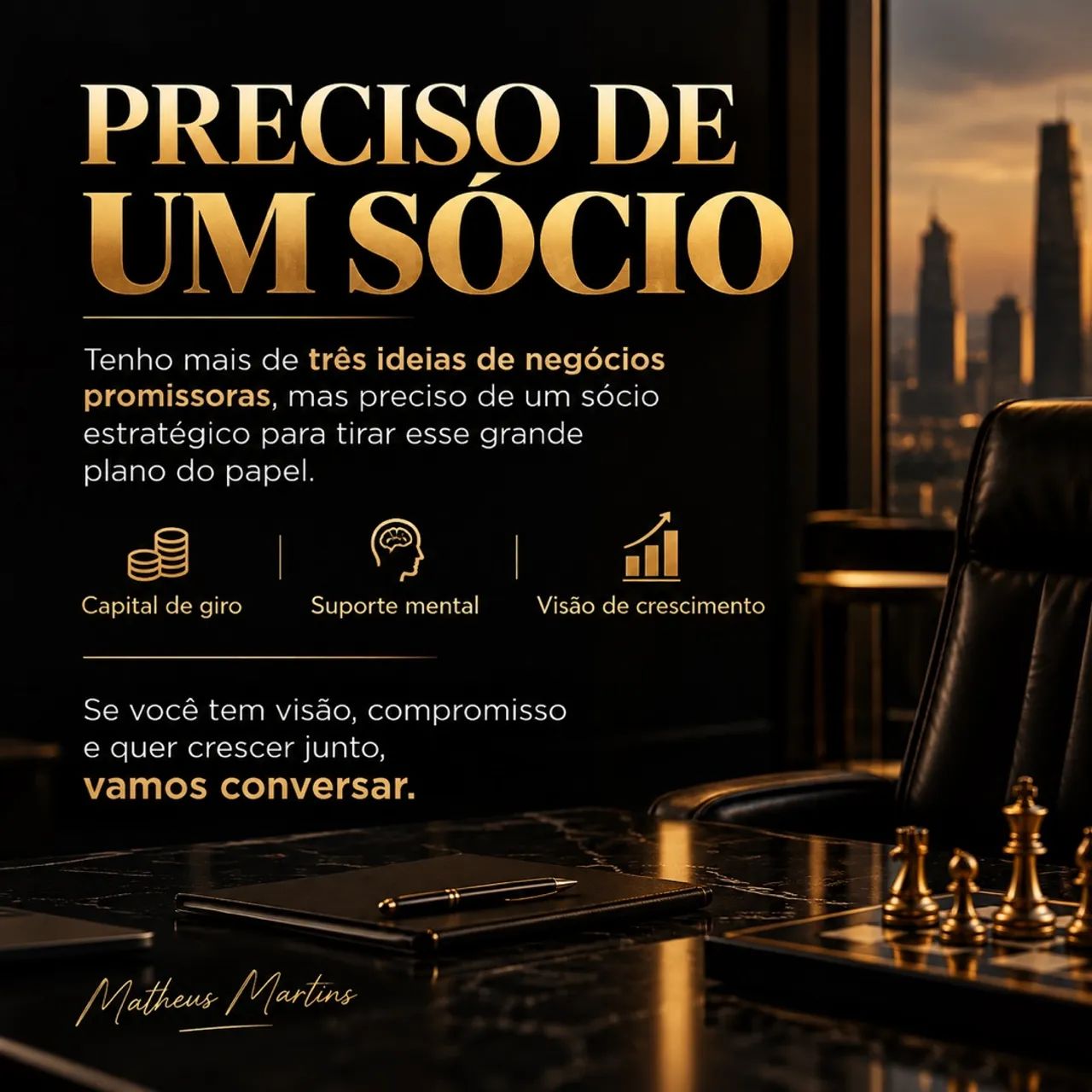 Busco sócio 