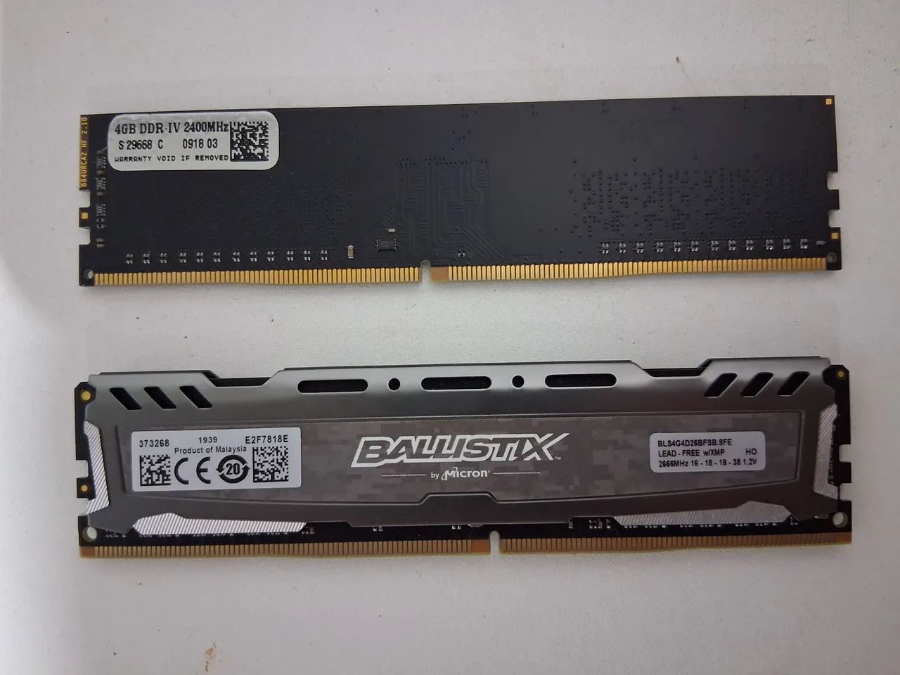 Memórias ram ddr4 4gb 
