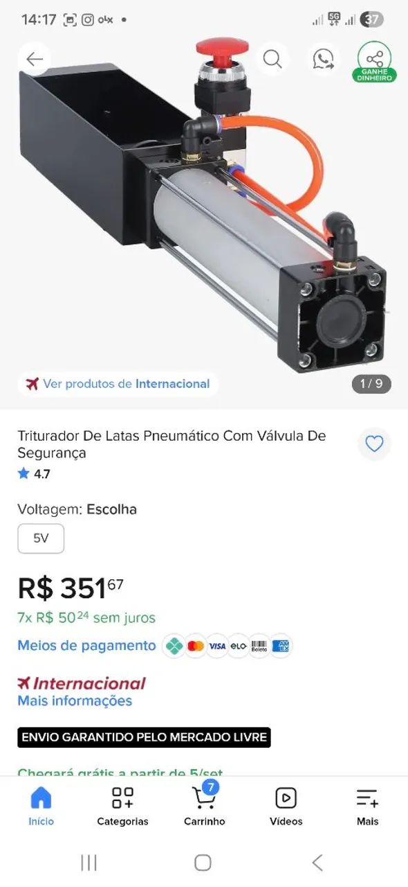 Triturador de Latas Pneumático - Foto 4
