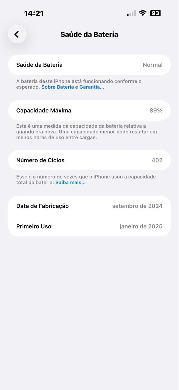 iPhone 16 pro Max , 256g, bateria 89, sem marcas de uso ! 