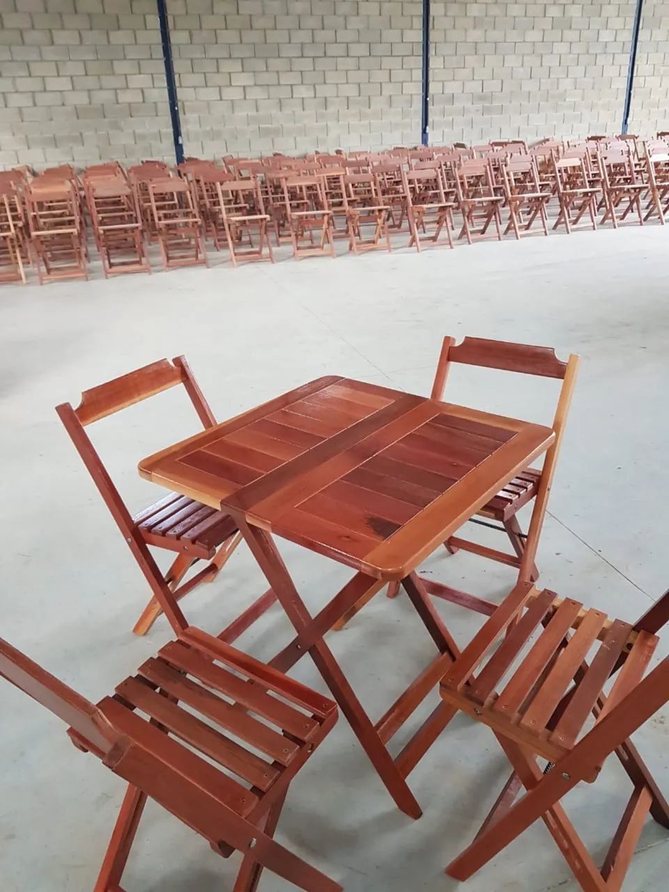 Mesa dobrável madeira maciça 