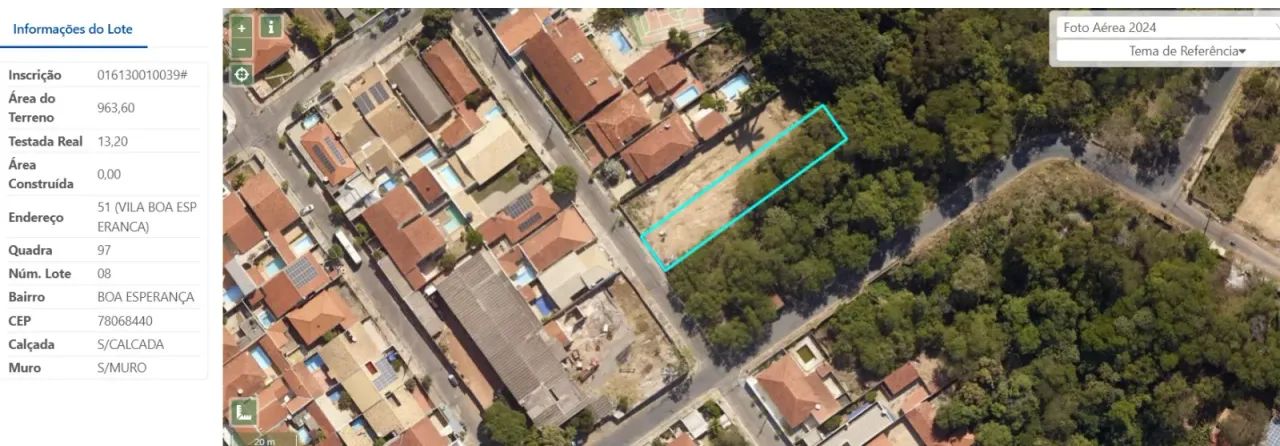 Terreno de 963 m² em Boa Esperança (Cuiabá)  Proximo a UFMT