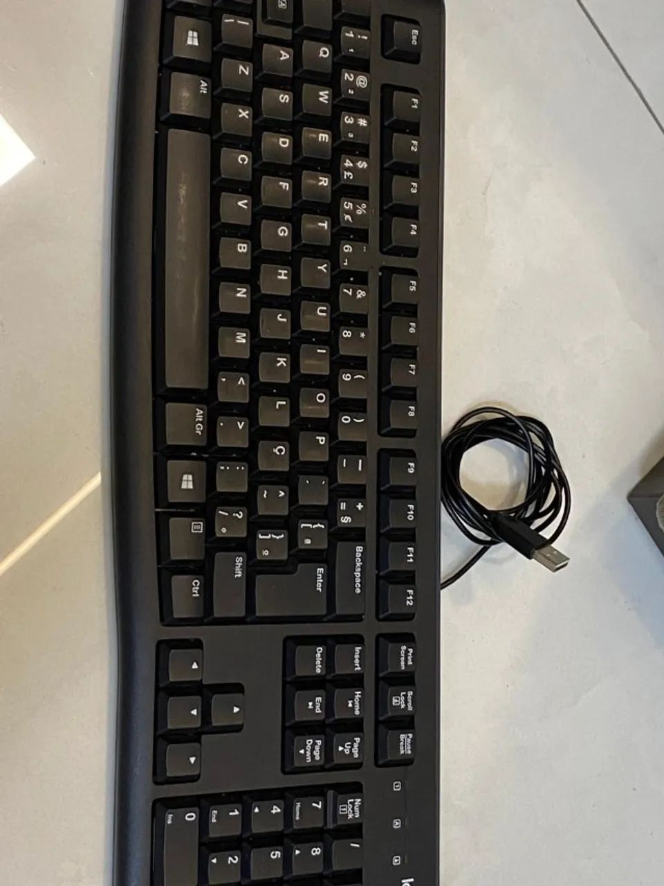 Lote com 04 Teclados Logitech K120 USB com fio - Foto 3