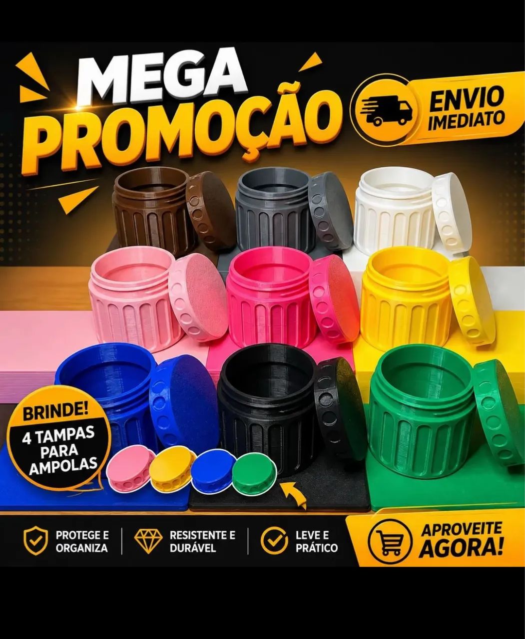 Porta Mounjaro (Ampolas 3 ml) + tampas de brinde - Foto 4
