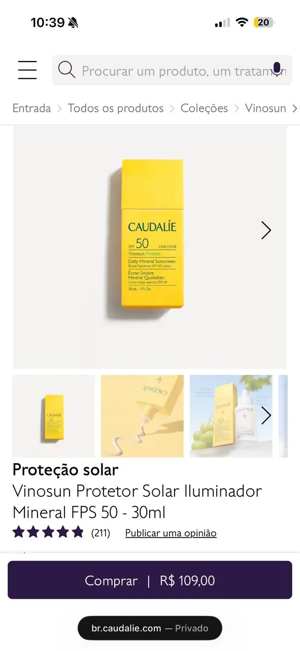 Protetor solar FPS50 30ml - Caudalíe - Foto 4