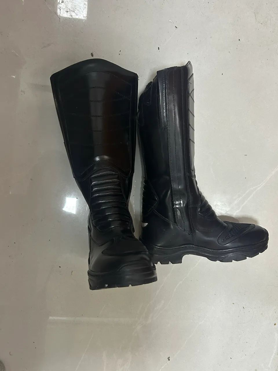 bota tática force militar cano alto preta - Foto 3