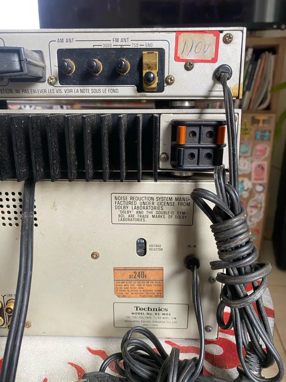 Conjunto Technics vintage ? amplificador, tuner e tape deck com defeito - Foto 5