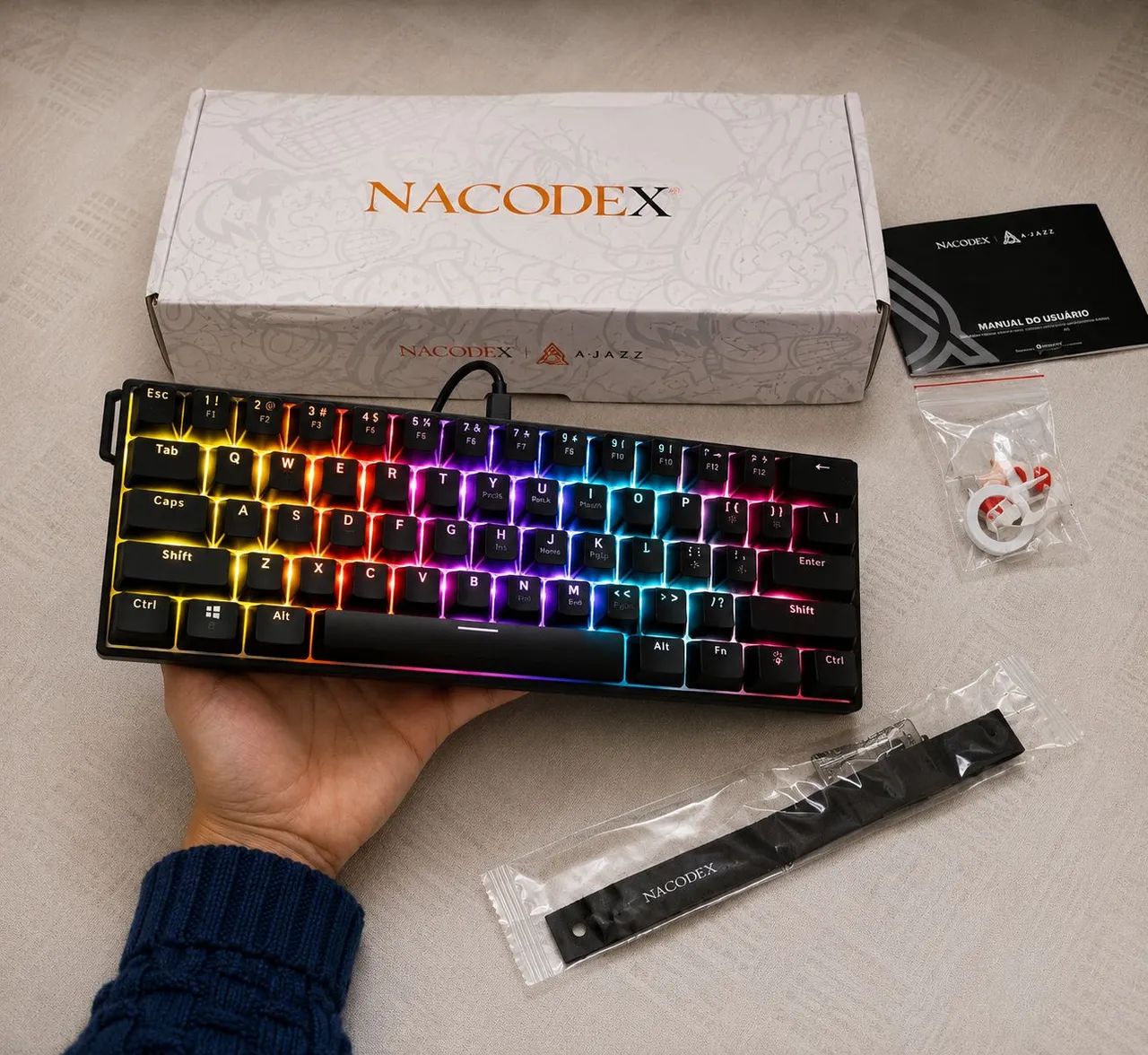 Teclado mecânico nacodex nk61 - Foto 2