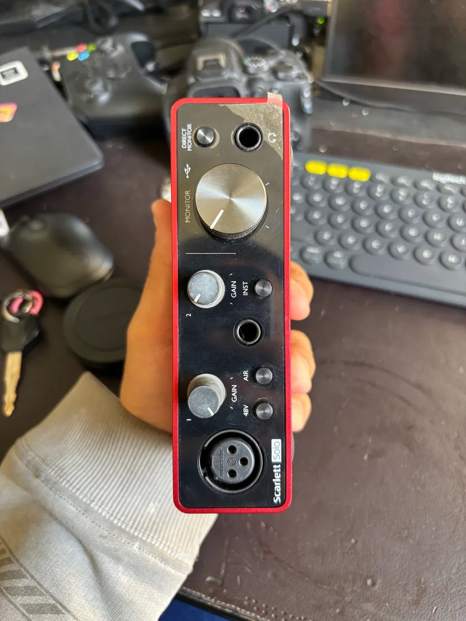 Interface de Áudio Focusrite Scarlett Solo 3ª Geração (Com Plástico no Painel) - Foto 2