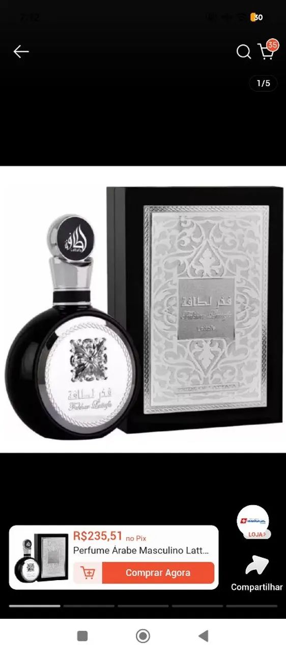 fakhar lattafa masculino PERFUME 