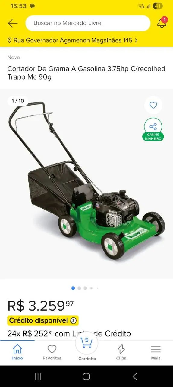 Cortador de grama à gasolina  - Foto 6