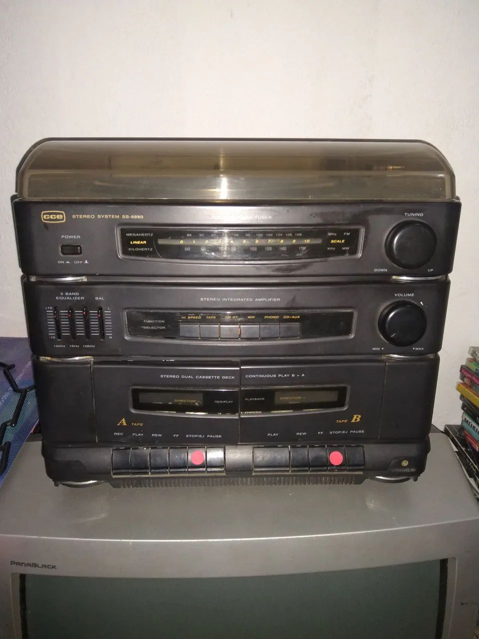 Toca discos, K7 e AM FM  CCE 
