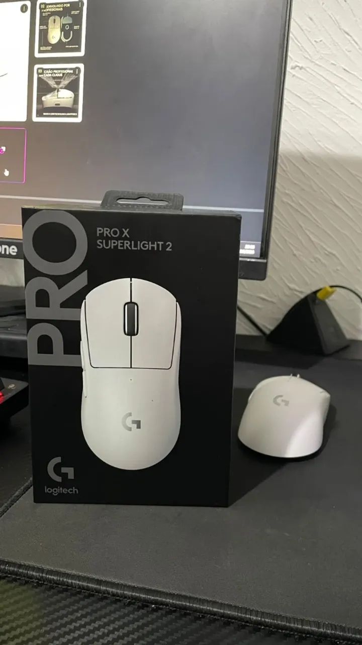 MOUSE SUPERLIGHT 2 BRANCO (LACRADO)