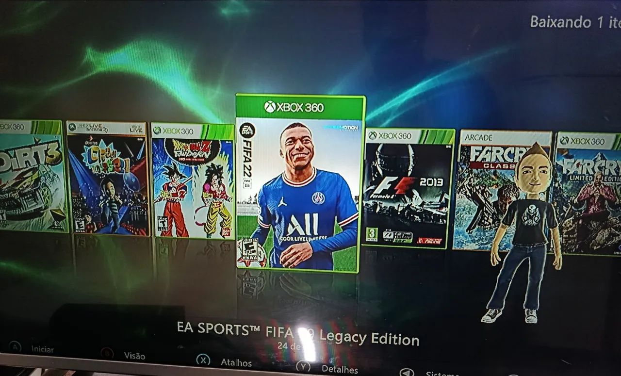 Xbox 360 com 66 jogos  - Foto 3