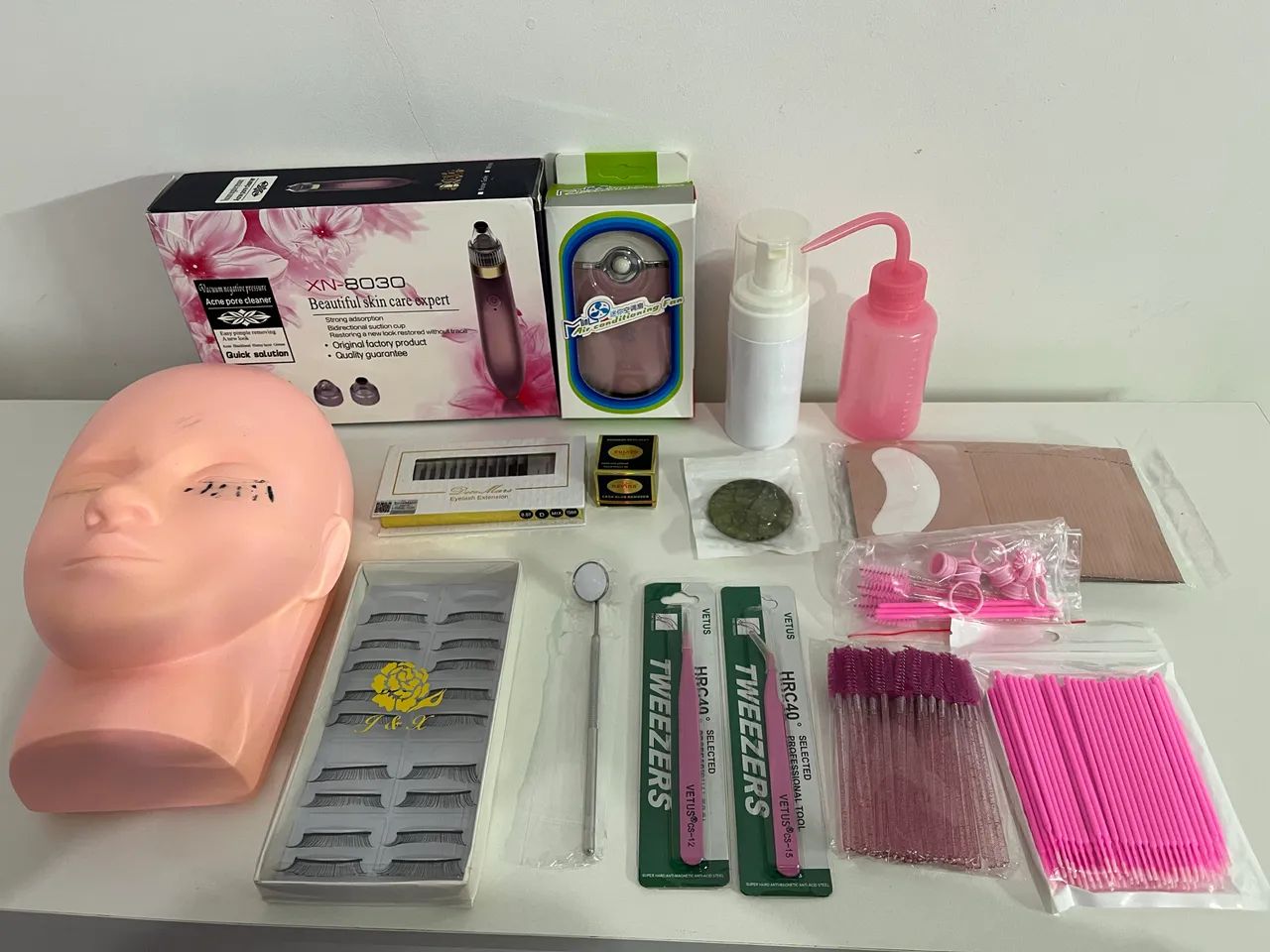 Kit de treinamento extensão de cílios