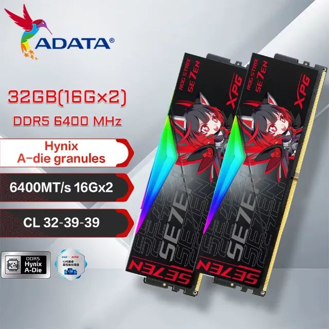 Memoria ram XPG 32gb DDR5 (16x2) 6400MHz  D500g cl32