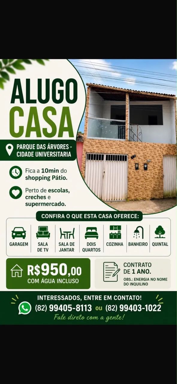Casa no parque das Arvaores 