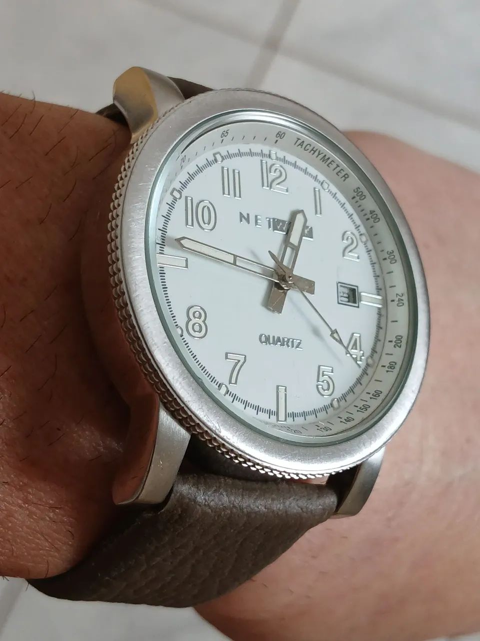 Bonito e raro relógio antigo original NETWORK TACHYMETER,  exemplar de coleção 42mm - Foto 4