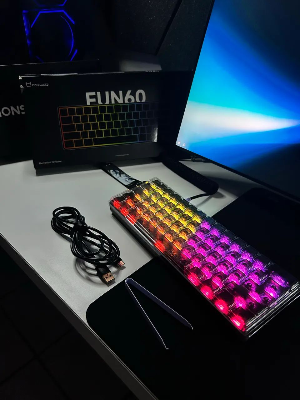 TECLADO MAGNÉTICO FUN 60 ULTRA CUSTOMIZADO - Foto 3