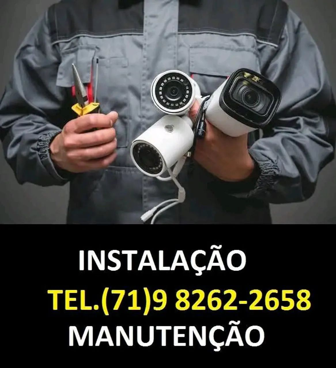 Instalação CFTV   Câmeras  de Vigilância