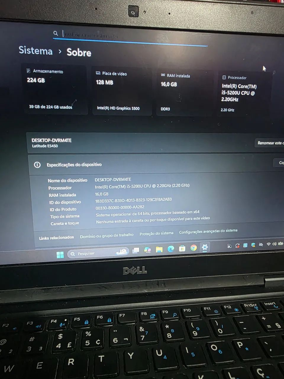 Notebook Dell Latitude E5450 (i5,16GB, 240ssd) - Foto 5