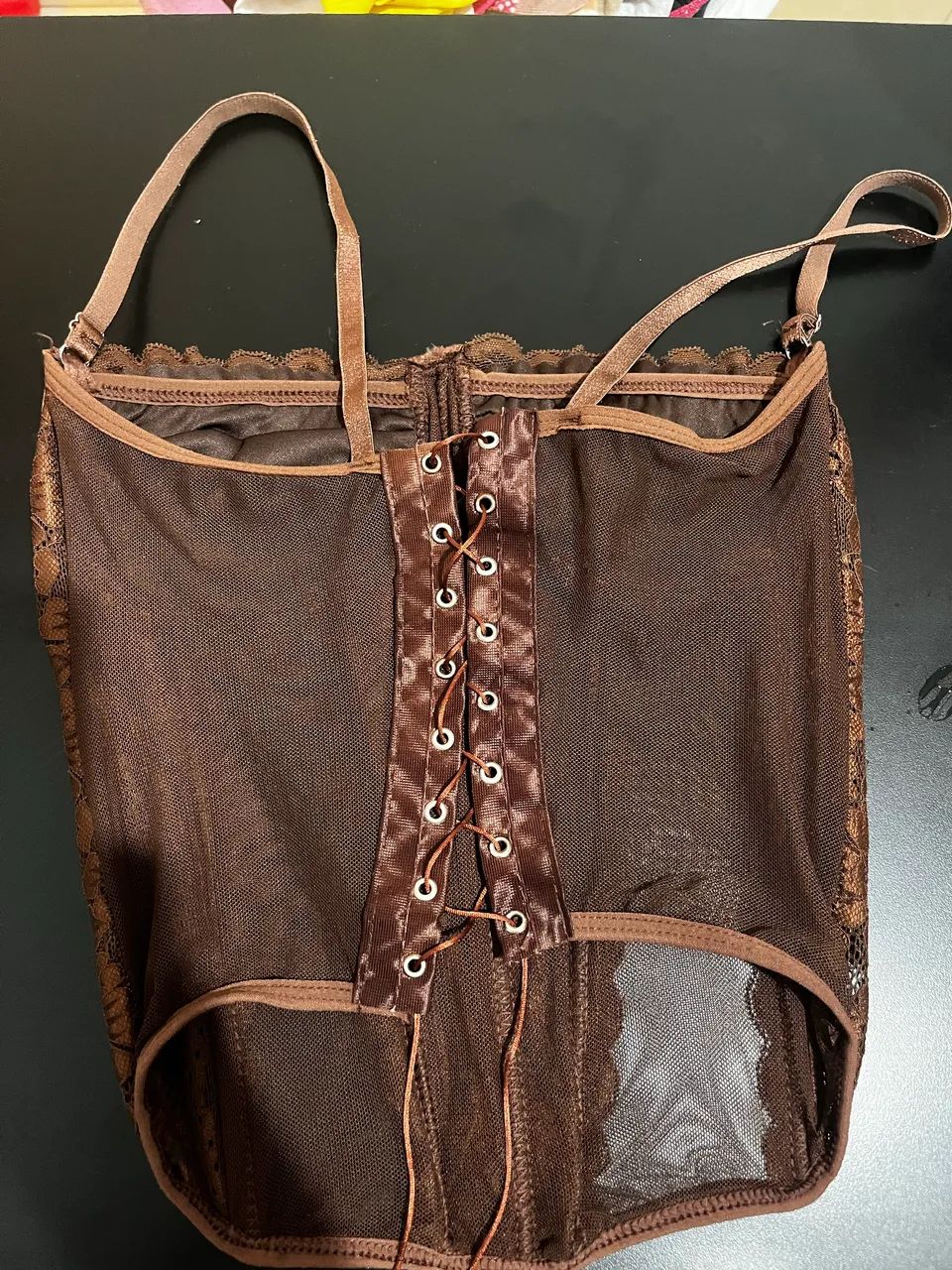 Corselet marrom 