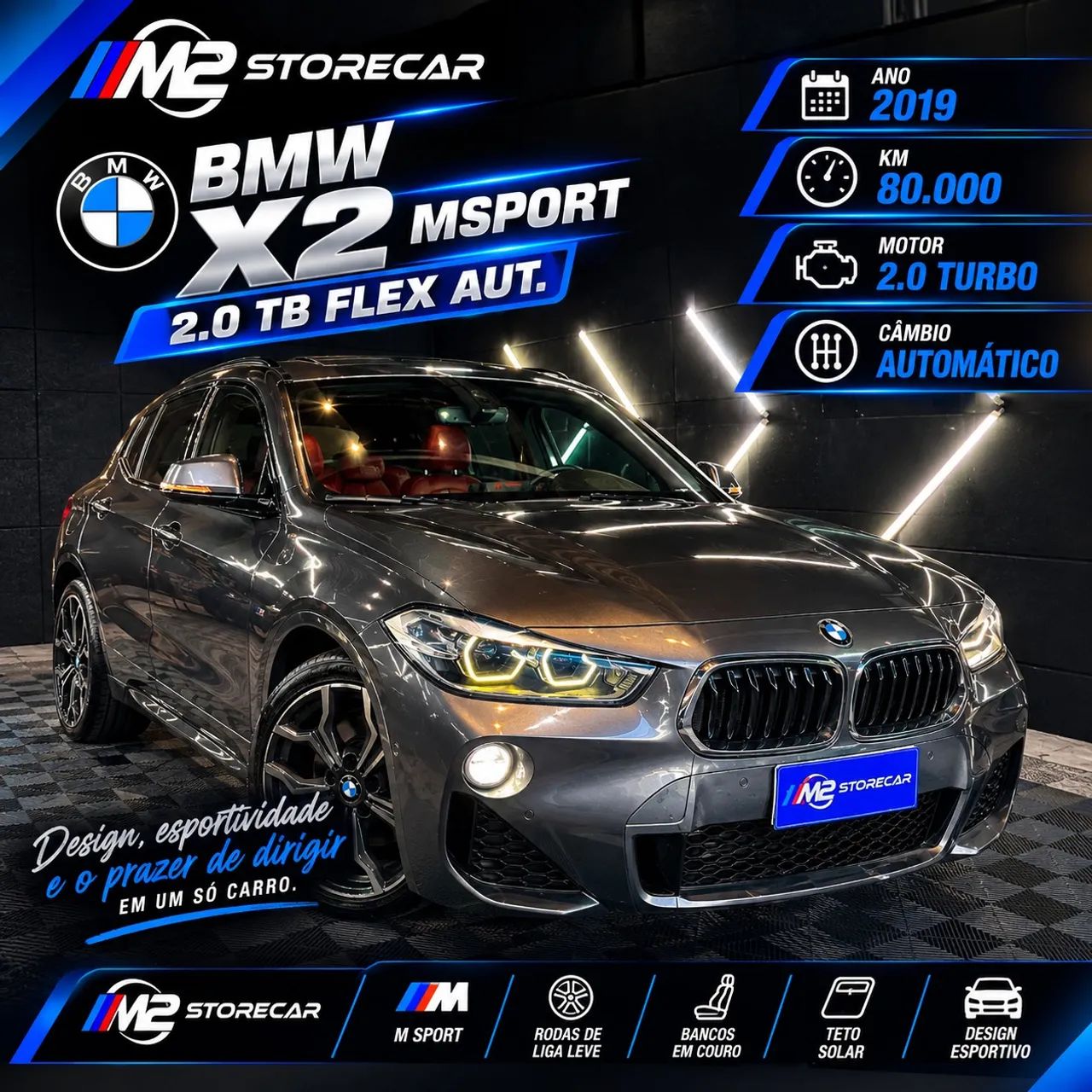 BMW X2 Sdrive 20I M Sport 2.0 TB 192cv AUT 2019