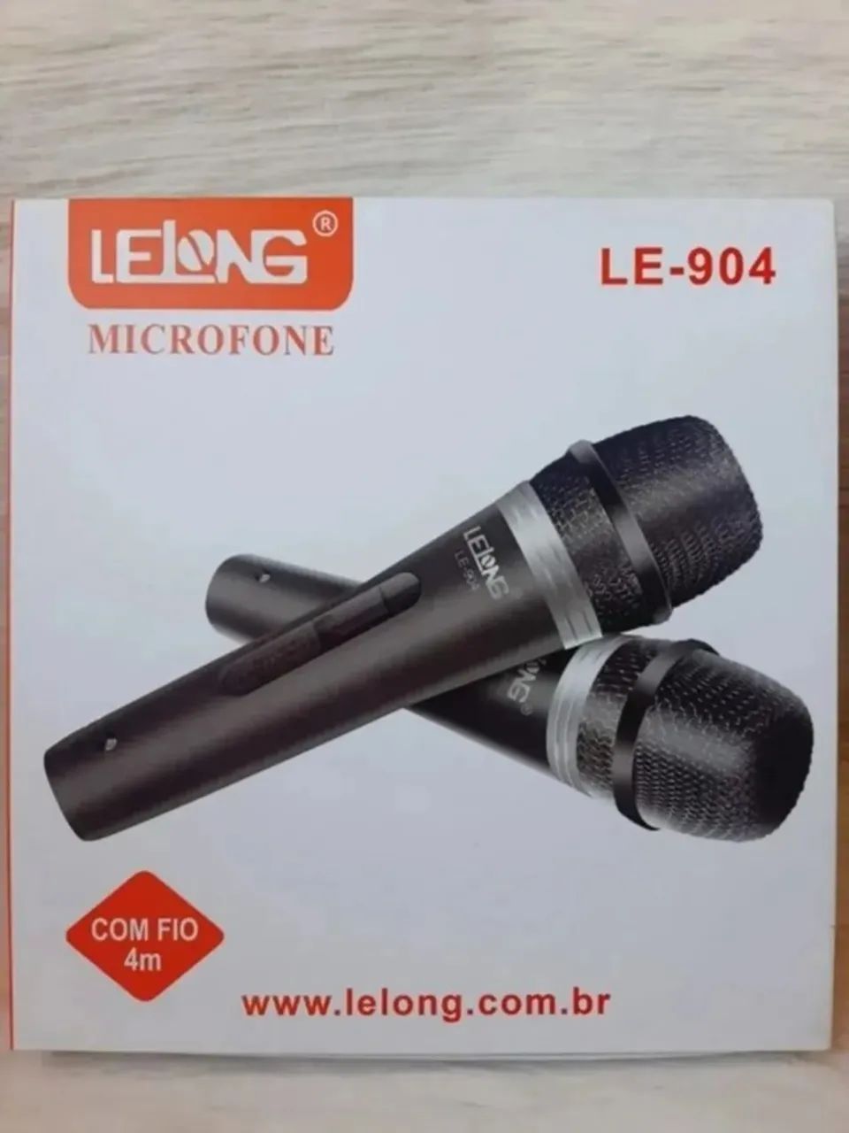 Microfone Lelong LE-904 Profissional com Cabo de 4 Metros Novo - Foto 2