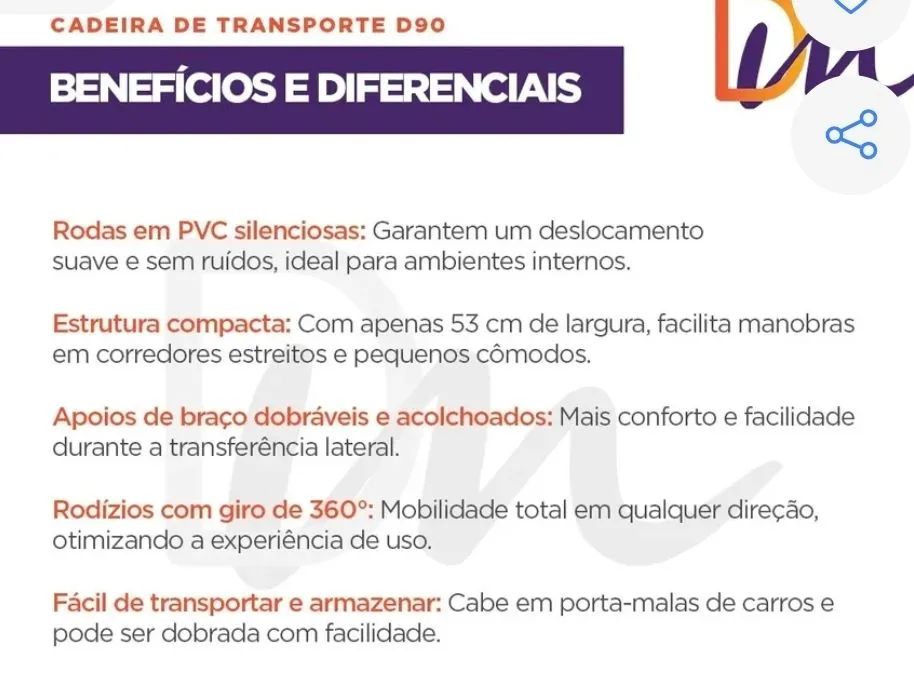 Cadeira de Rodas Leve de transporte - Foto 4