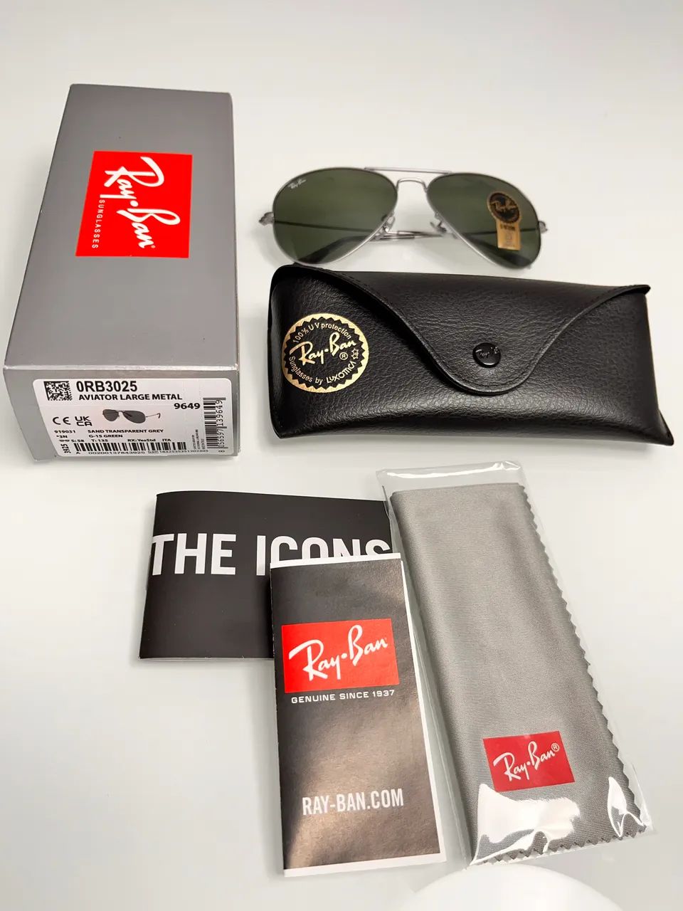 Óculos de sol Ray Ban aviator Large metal  - Foto 2