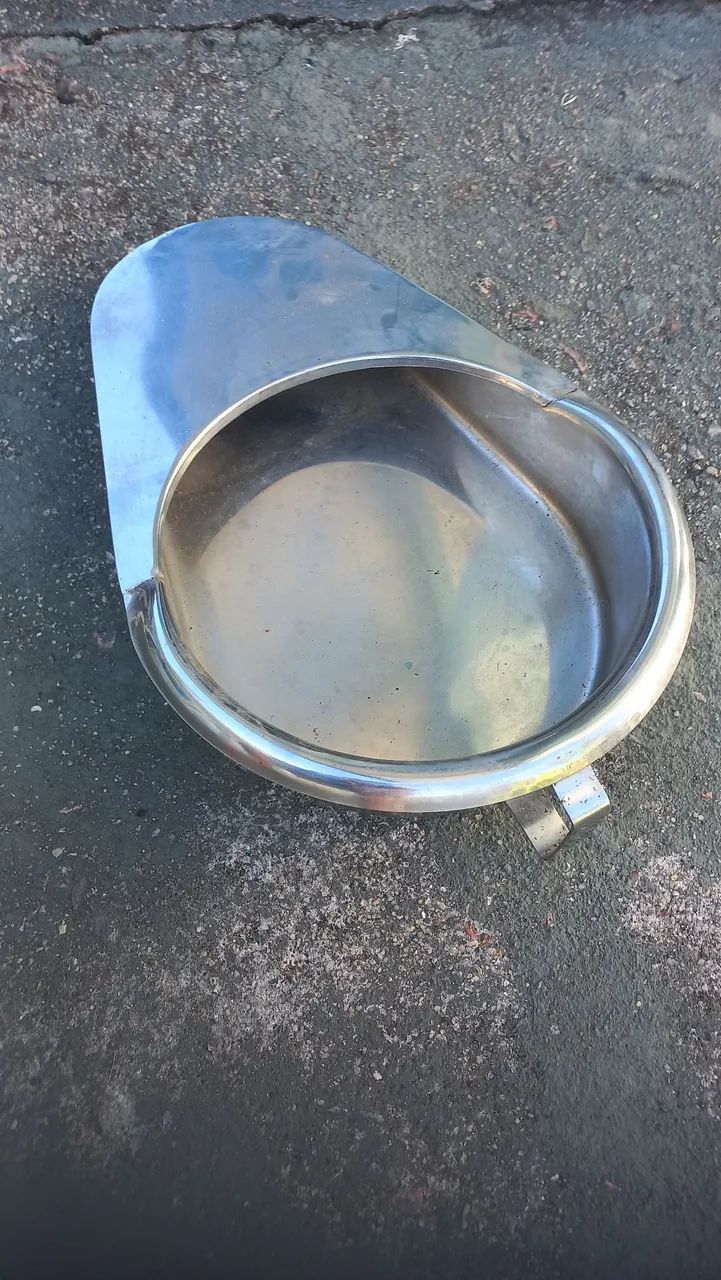 Comadre aço inox coletor de urina e fezes - Foto 2