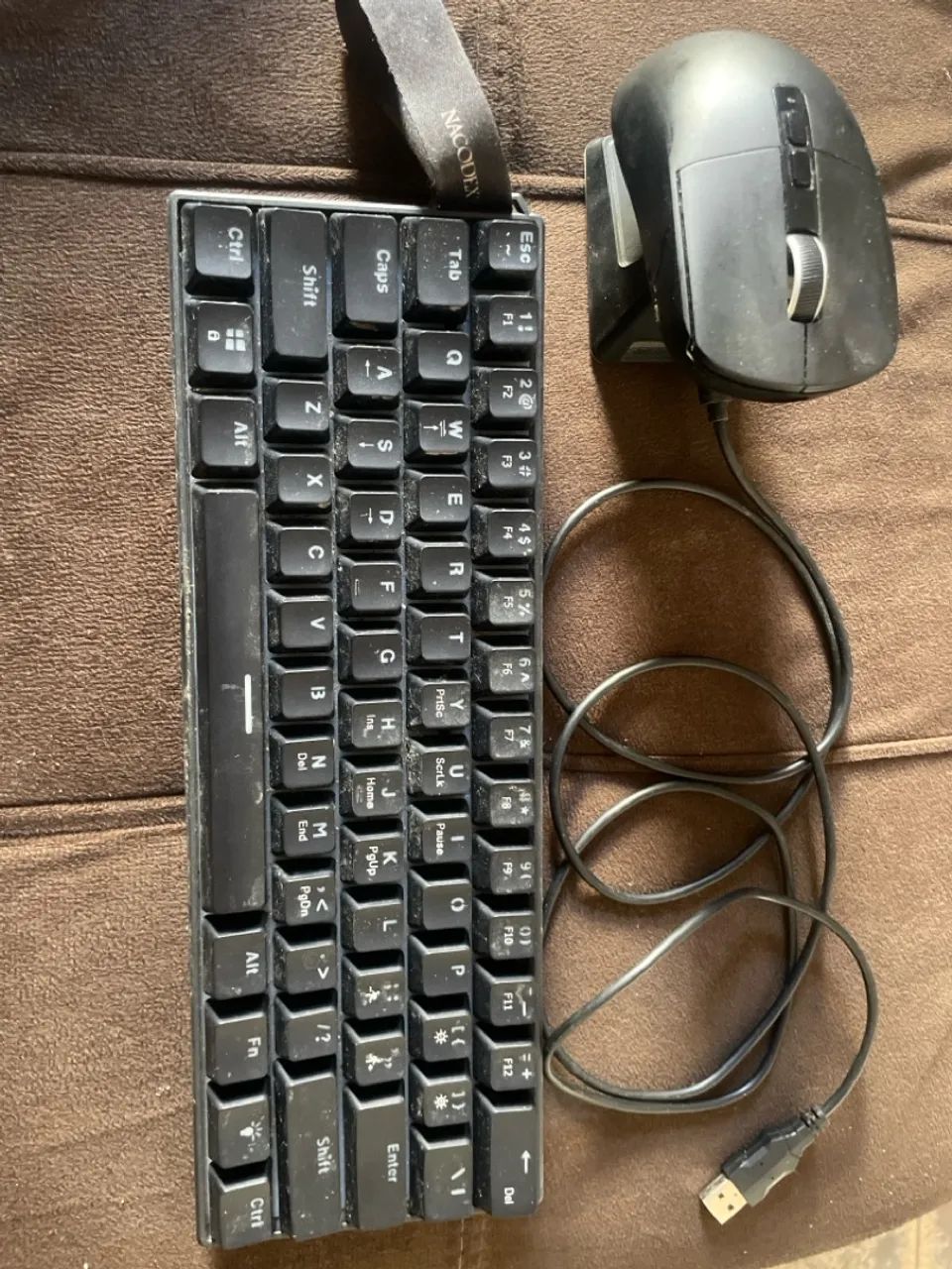 Mouse attack shark x6 e teclado nacodex