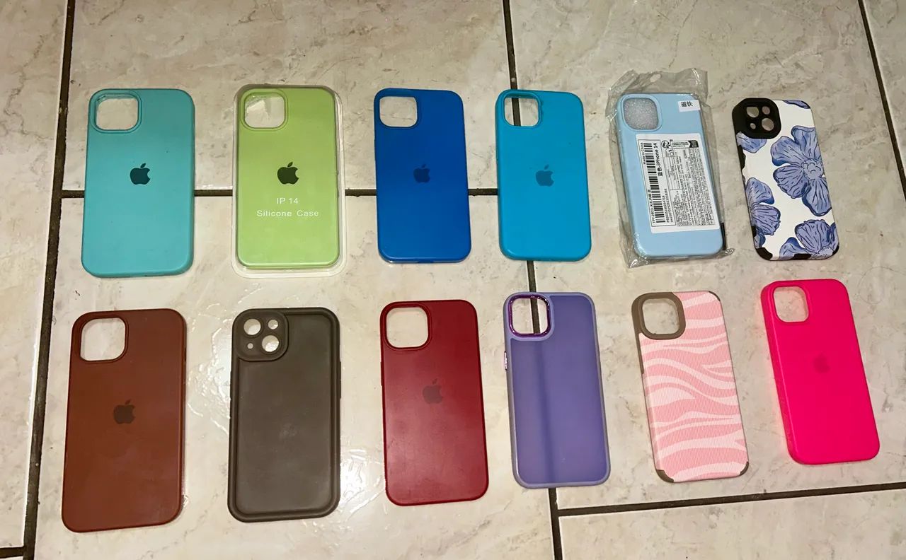 Capinhas de Silicone para iPhone 13 e 14 | Diversas Cores