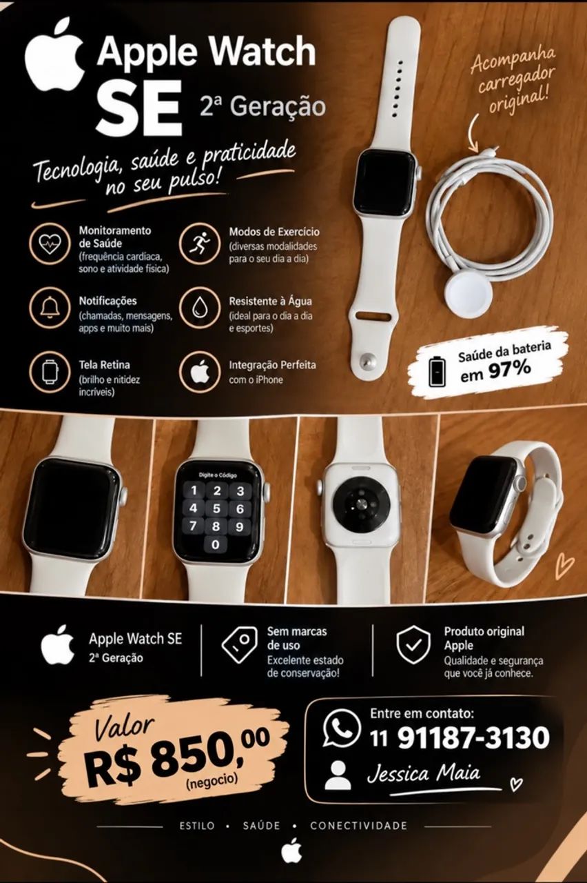 Apple Watch Series SE 2ª Geração 40mm