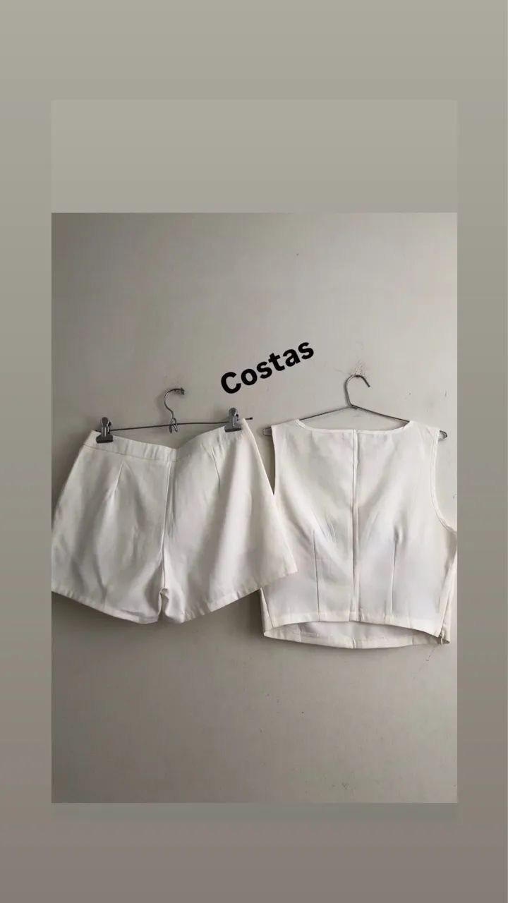 Short e blusa tamanho P - Foto 3