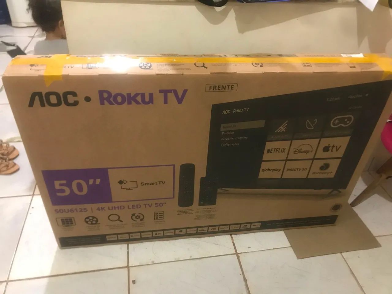 Tv Smart 50 polegadas 4K Roku  - Foto 5