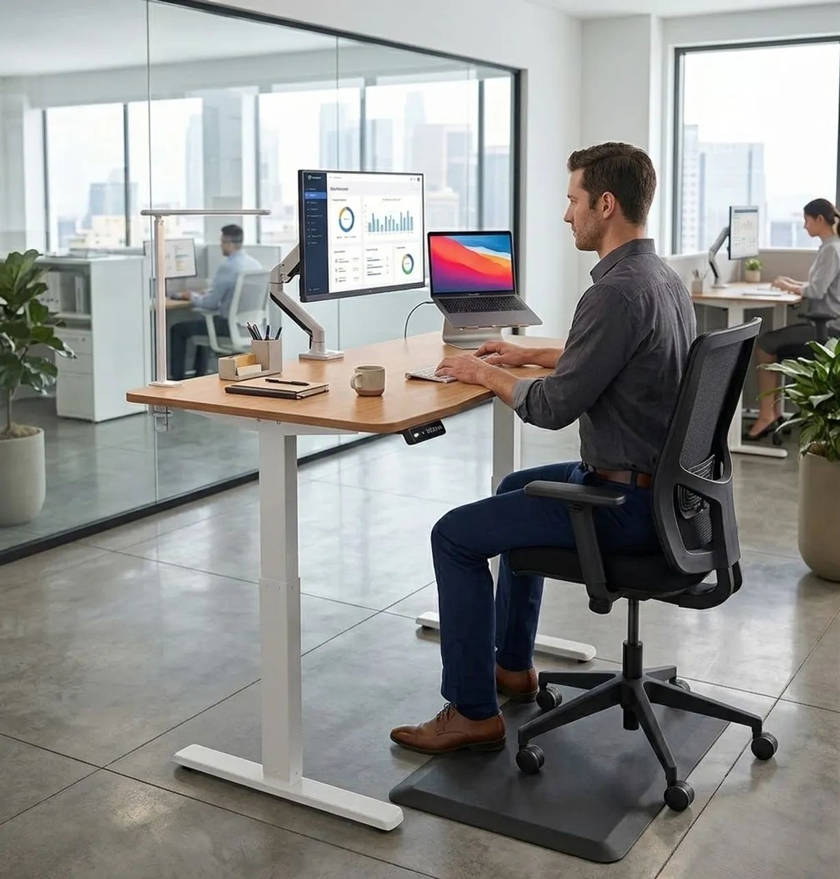Mesa com regulagem automática de altura  - Foto 2
