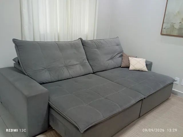 sofá em ótimo estado 3x1.15 M e aberto 1.80 M 