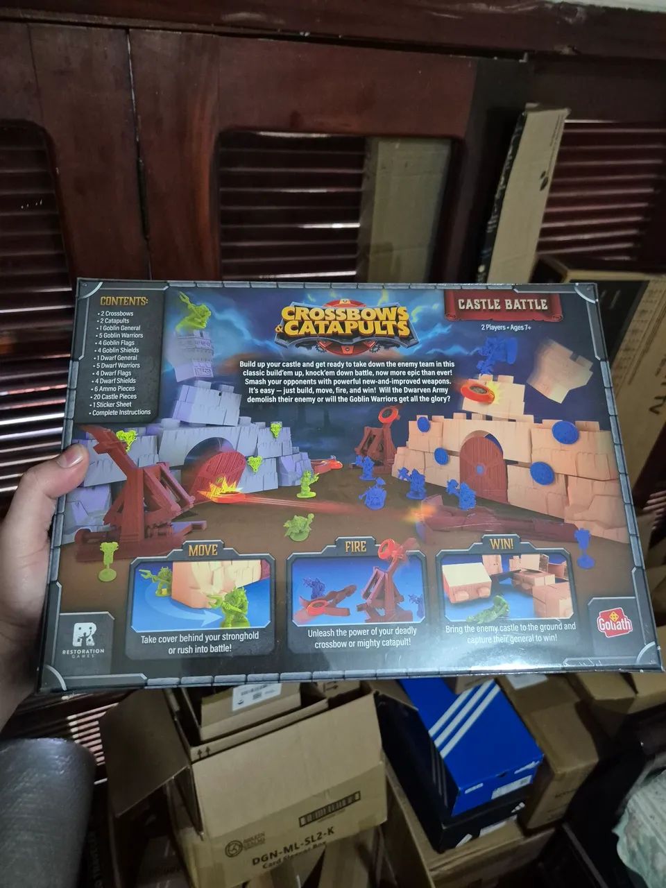 Crossbow & Catapults - Castle Battle (Lacrado) Boardgame - Jogo de tabuleiro - Foto 2