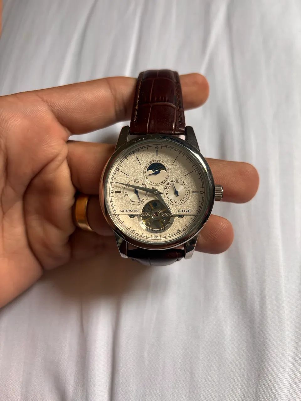 LIGE Automático Moonphase - Foto 2