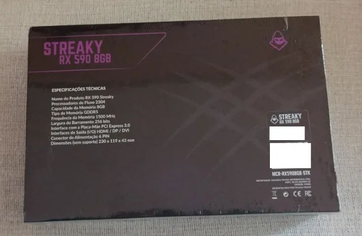 Placa de Video Mancer Radeon RX 590 Streaky, 8GB, GDDR5, 256-bit (Nova e Lacrada) - Foto 2