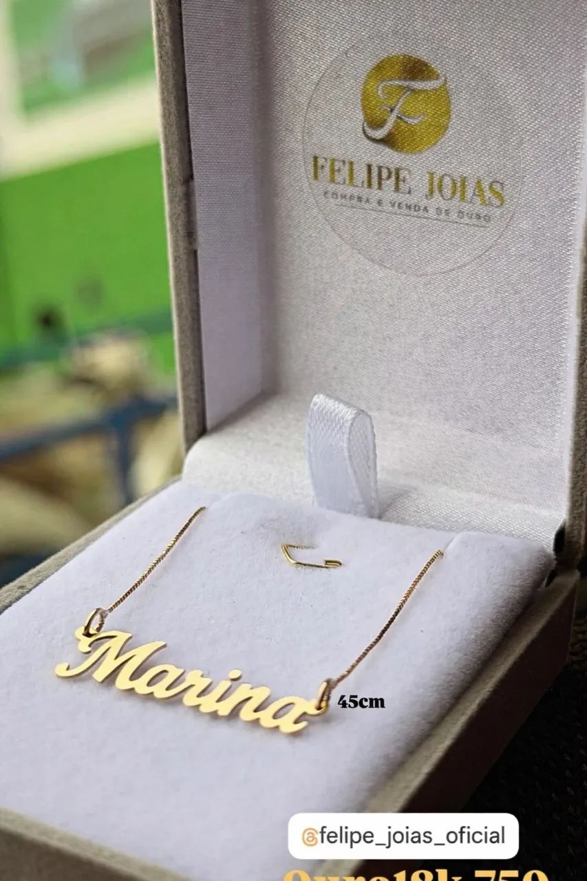 COLAR PERSONALIZADO OURO18k/750