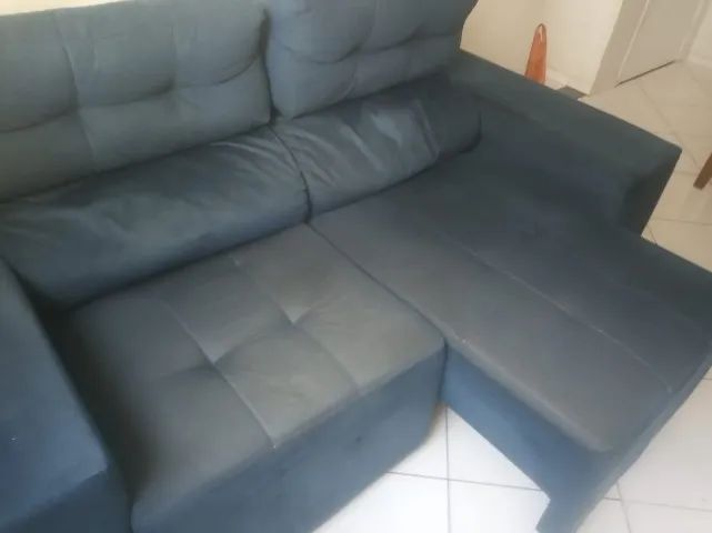 Sofá Azul Retrátil 2 lugares - Foto 3