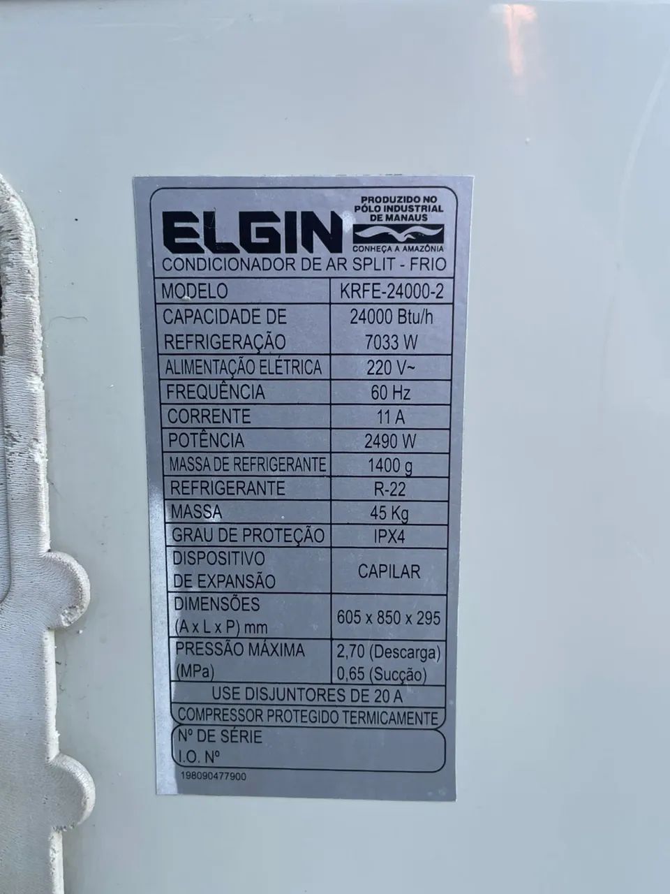 Ar condicionado k7 Elgin - Foto 5