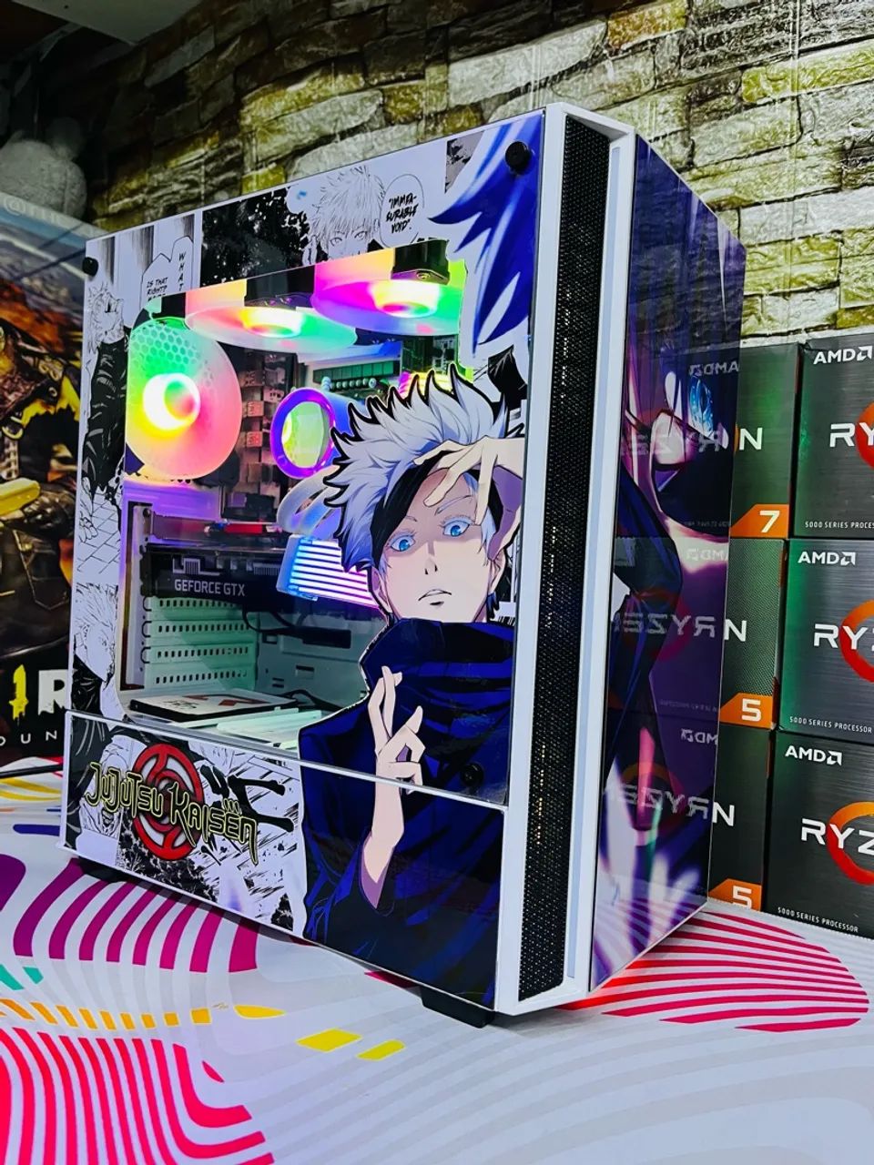 Pc Gamer Branco Jujutsu Kaisen  - Foto 2